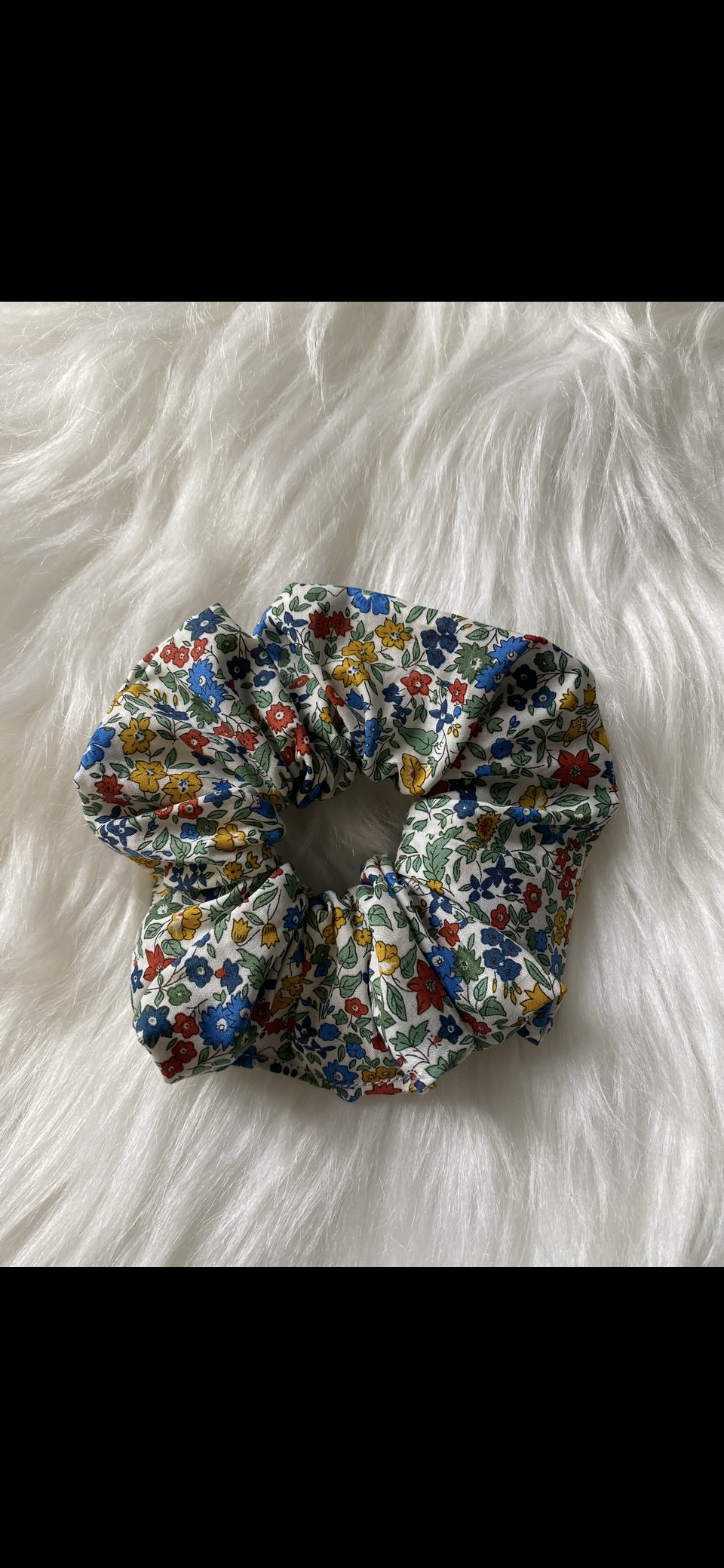 Chouchou Liberty Of London multi fleurs rouges