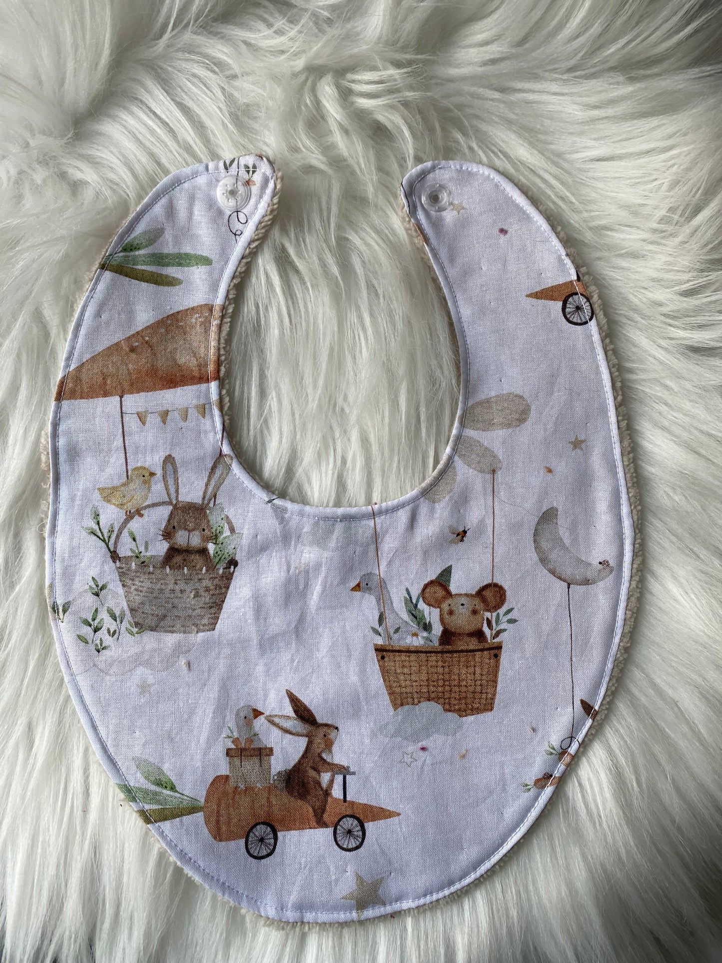 Bavoir coton et éponge de Bambou