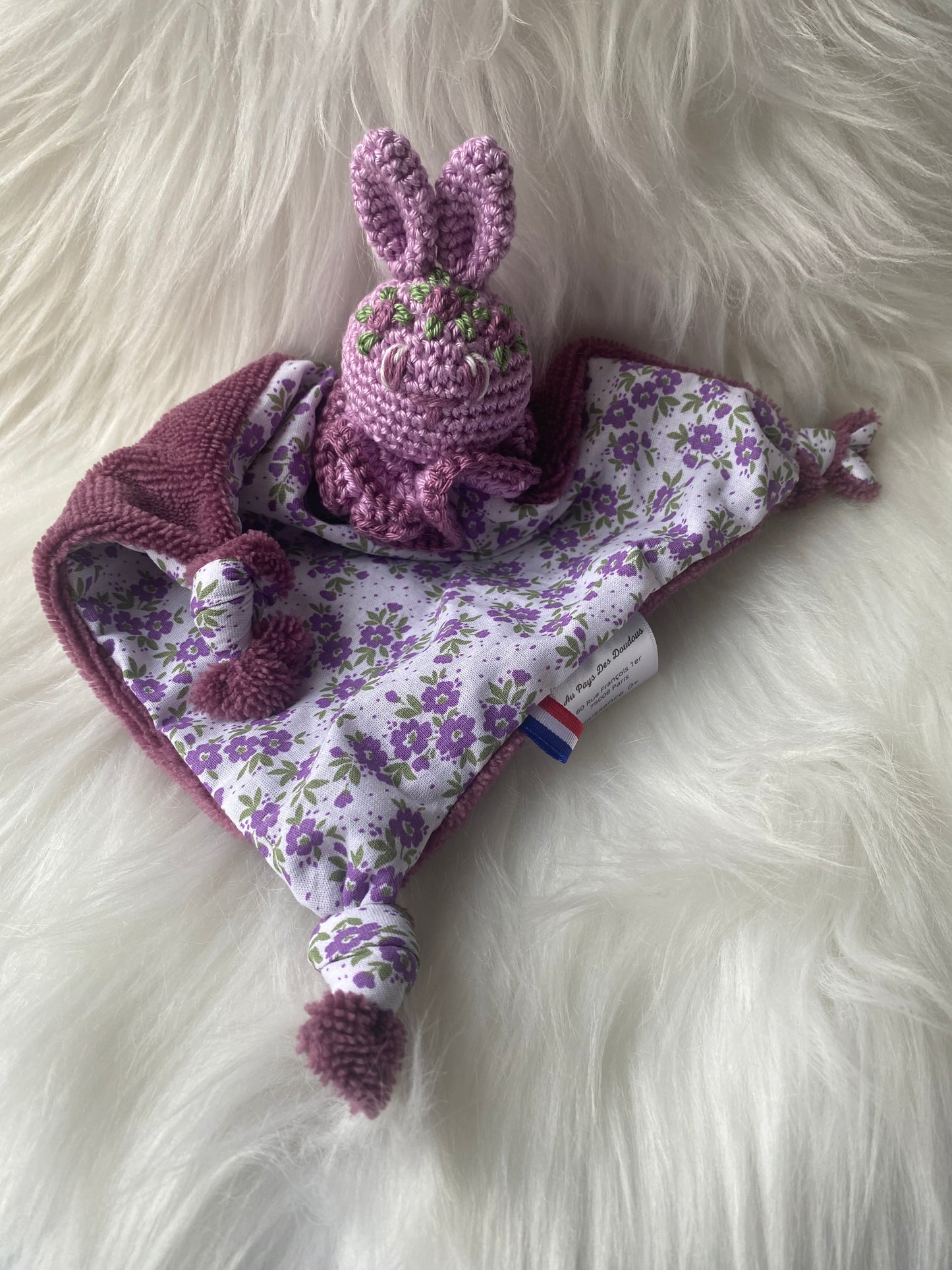 Doudou lapin « Violette »