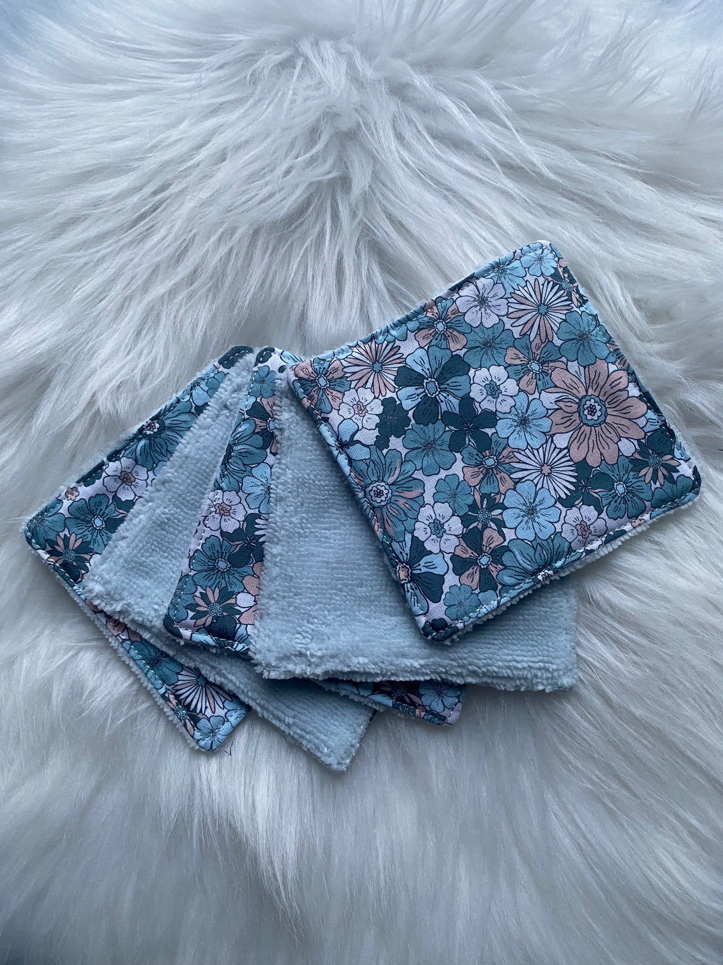 5 lingettes fleurs printemps