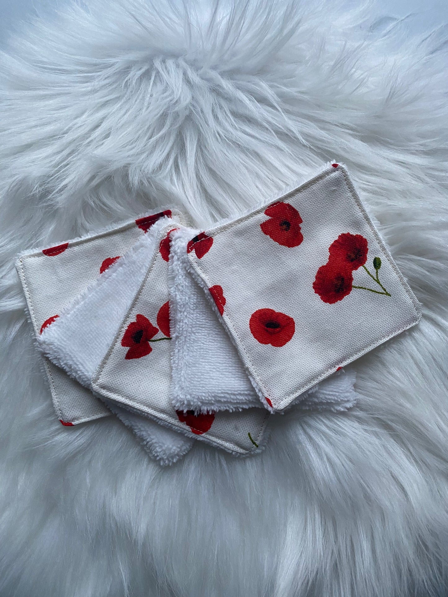 5 Lingettes coquelicots