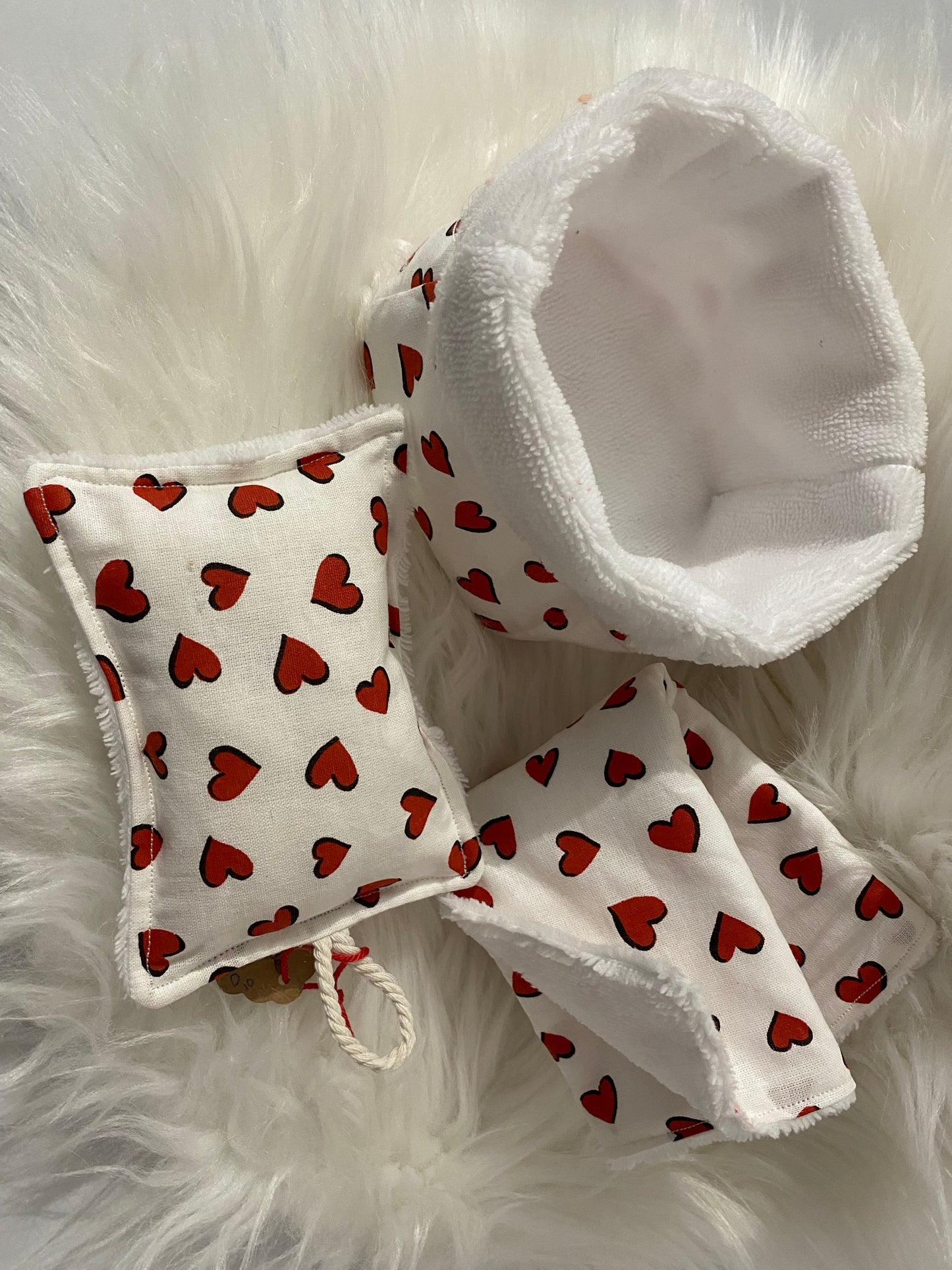 Coffret BIEN-ÊTRE blanc et coeur rouge