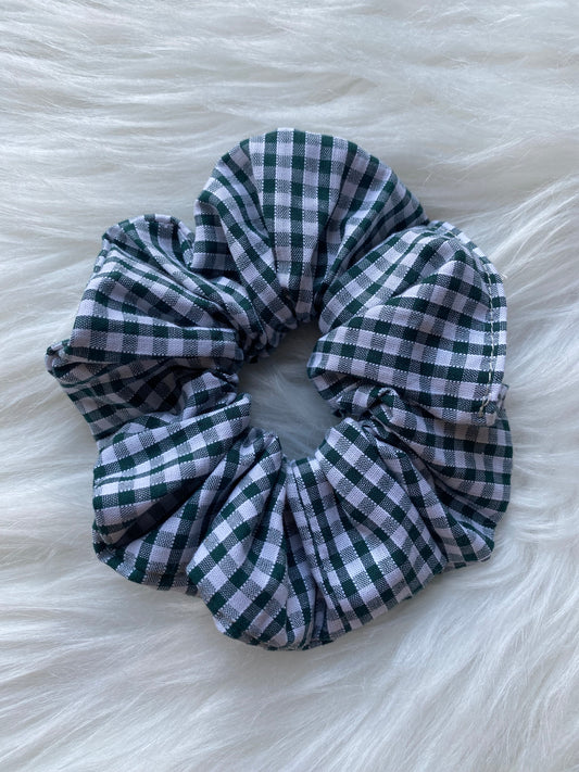 Chouchou vichy vert