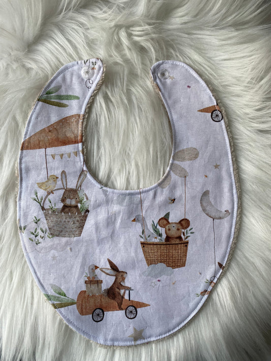 Bavoir coton et éponge de Bambou