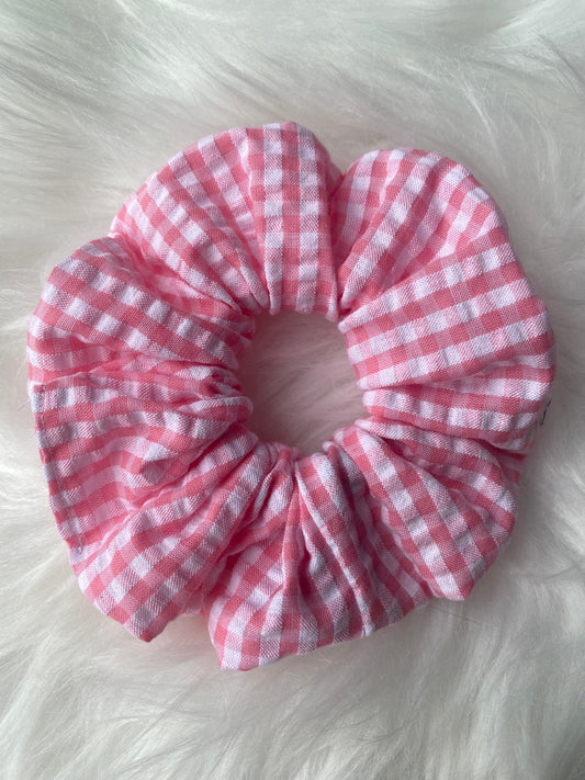 Chouchou vichy rose