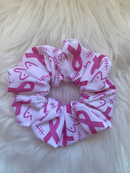 Chouchou coeur  Octobre Rose 1€ reversé à  Mon Bonnet Rose