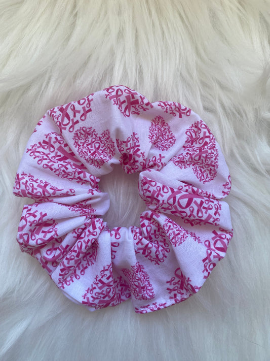 Chouchou coeur  Octobre Rose 1€ reversé à  Mon Bonnet Rose