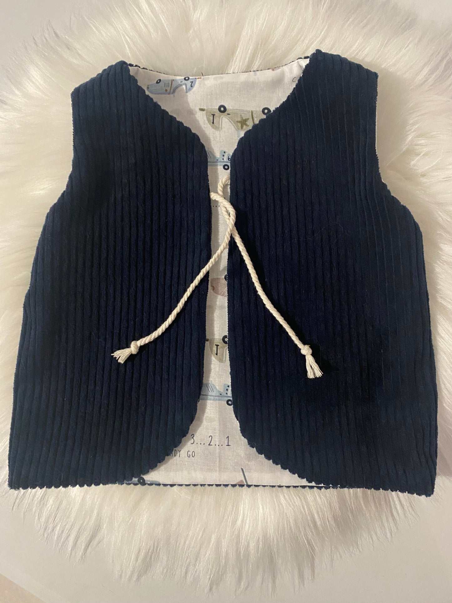 Gilet de Berger Réversible 2 3 ans