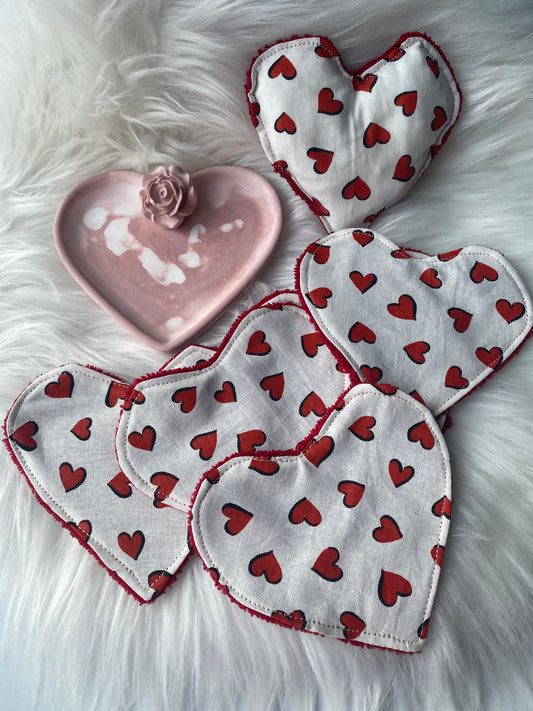 Coffret cadeau lingettes, éponge, coeur pour bijoux