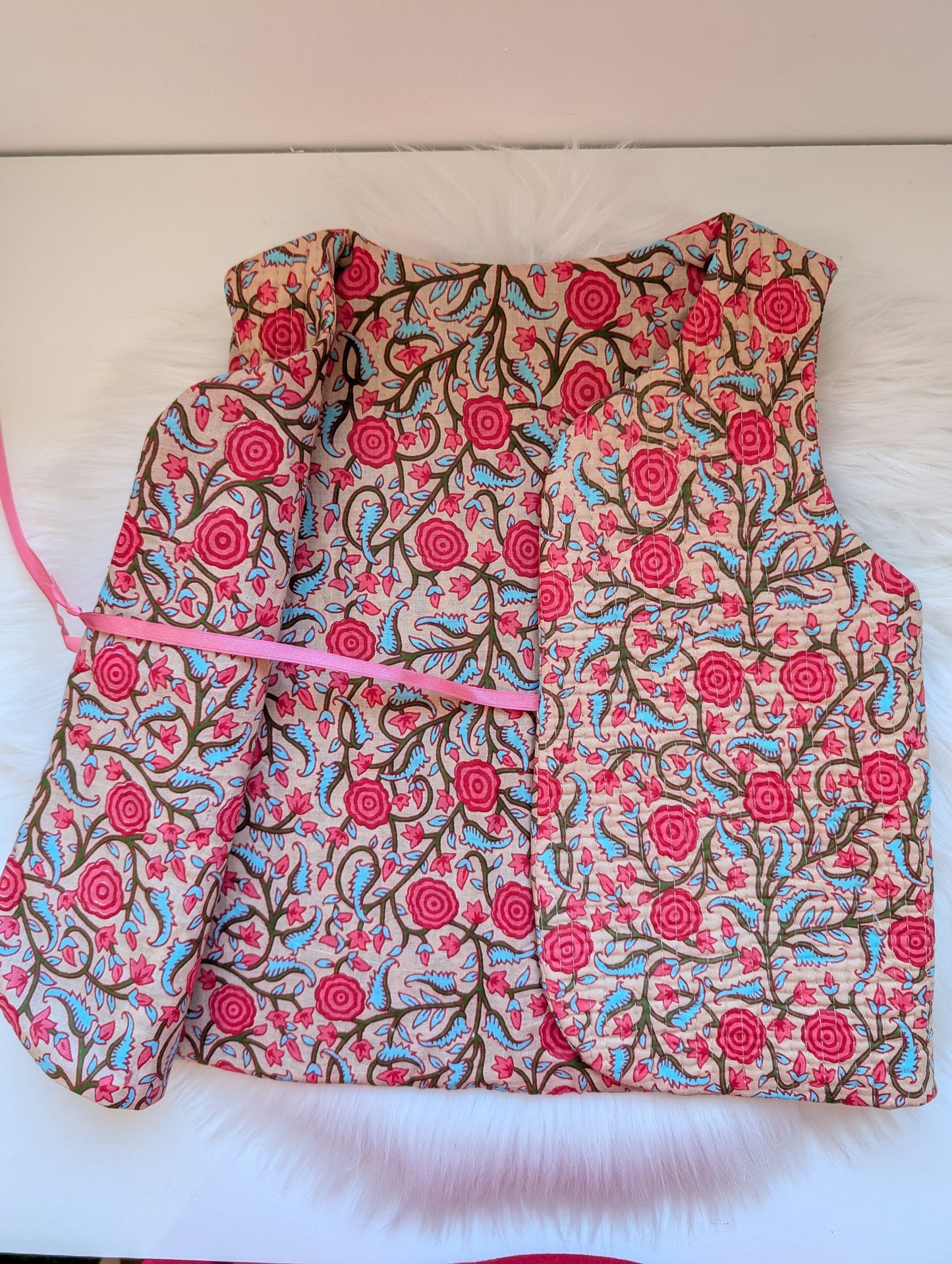 Gilet de berger Réversible 4- 6 ans